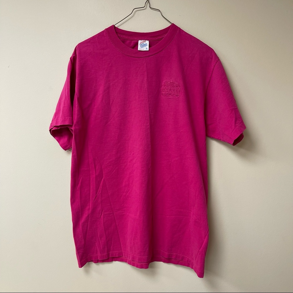 Vintage Golden Nugget Pink Size L Single Stitch T-Shirt
